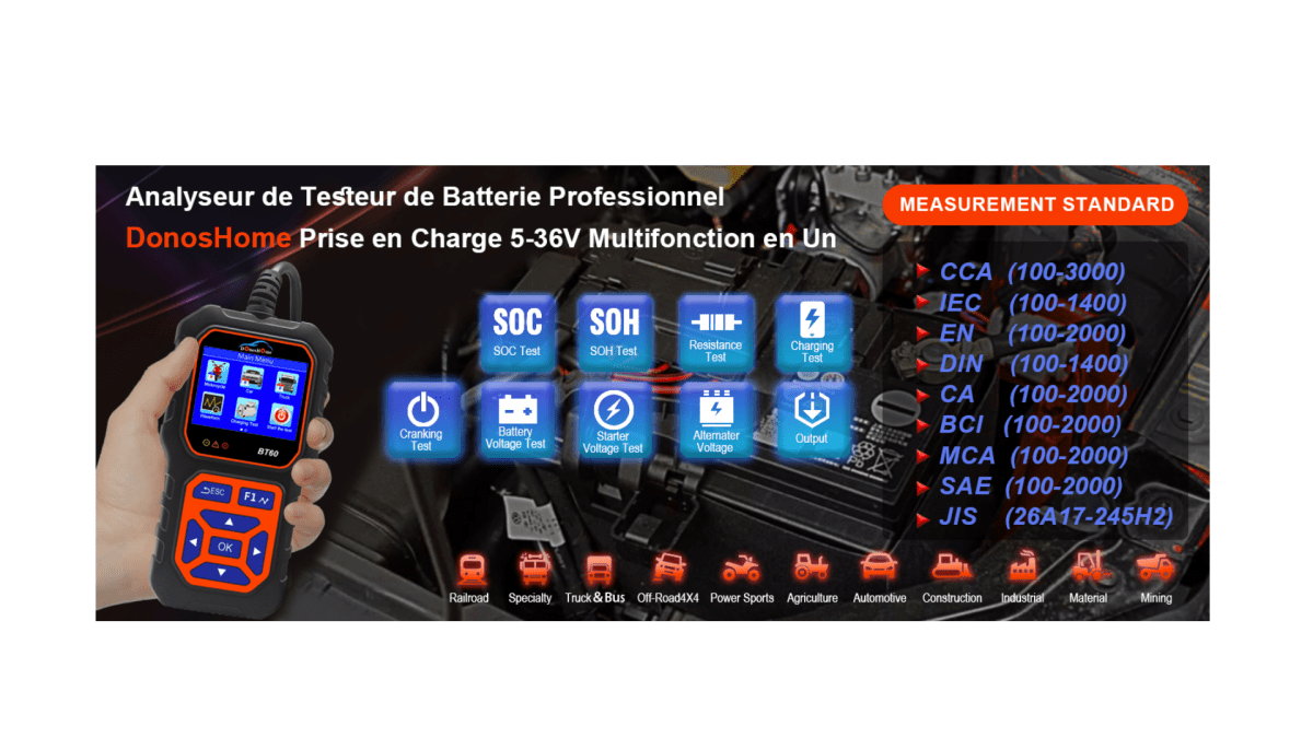 Comment Mesurer la Résistance Interne des Batteries : Méthodes et Implications | FR - DonosHome - OBD2 scanner,Battery tester,tuning,Car Ambient Lighting