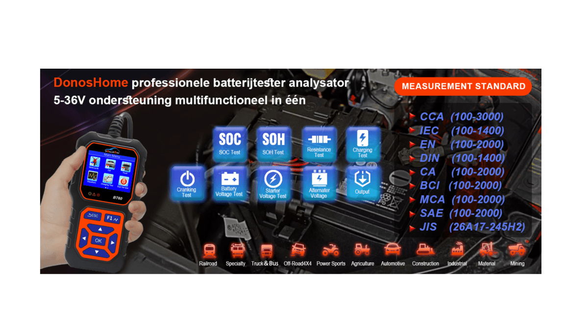 Hoe de Interne Weerstand van Batterijen te Meten: Methoden en Implicaties | NL - DonosHome - OBD2 scanner,Battery tester,tuning,Car Ambient Lighting