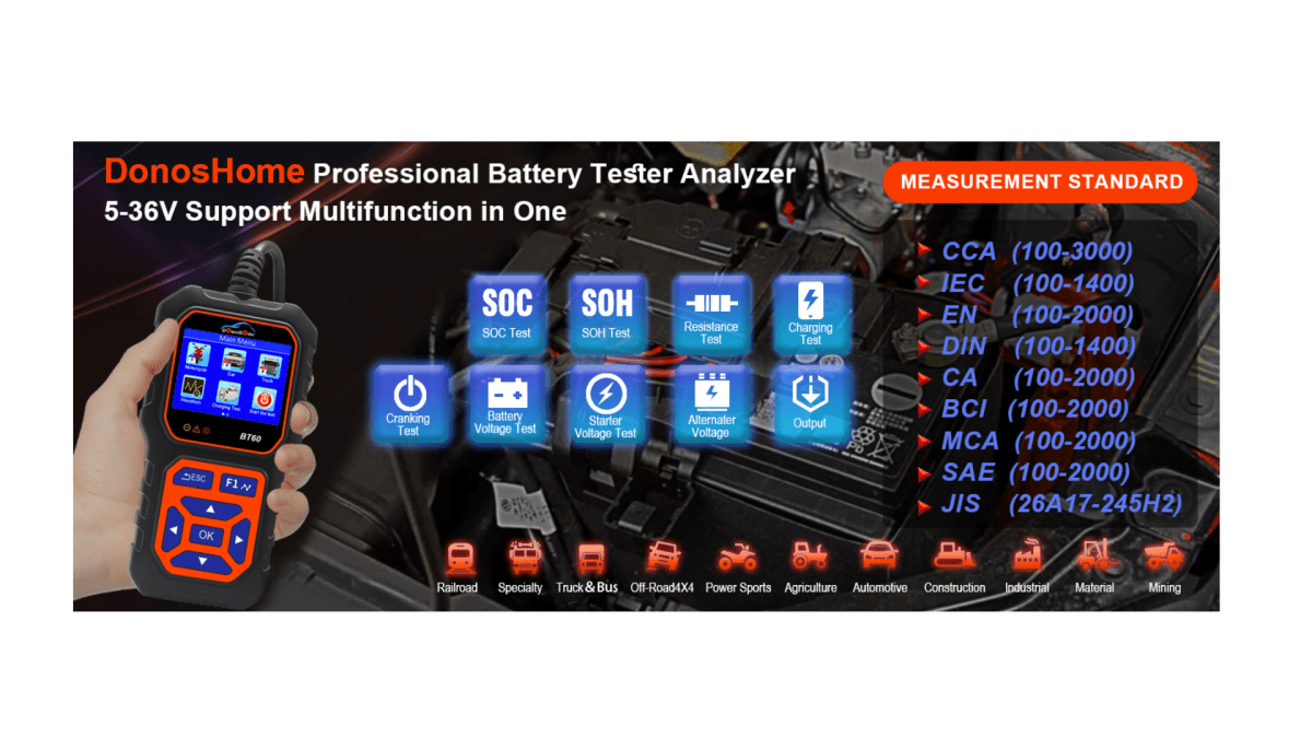 Jak Mierzyć Wewnętrzne Oporu Baterii: Metody i Konsekwencje | PL - DonosHome - OBD2 scanner,Battery tester,tuning,Car Ambient Lighting